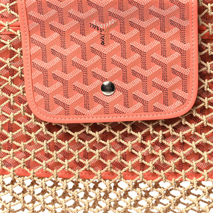 Goyard Goyardine Net Aligre Tote Coral 7 of 9