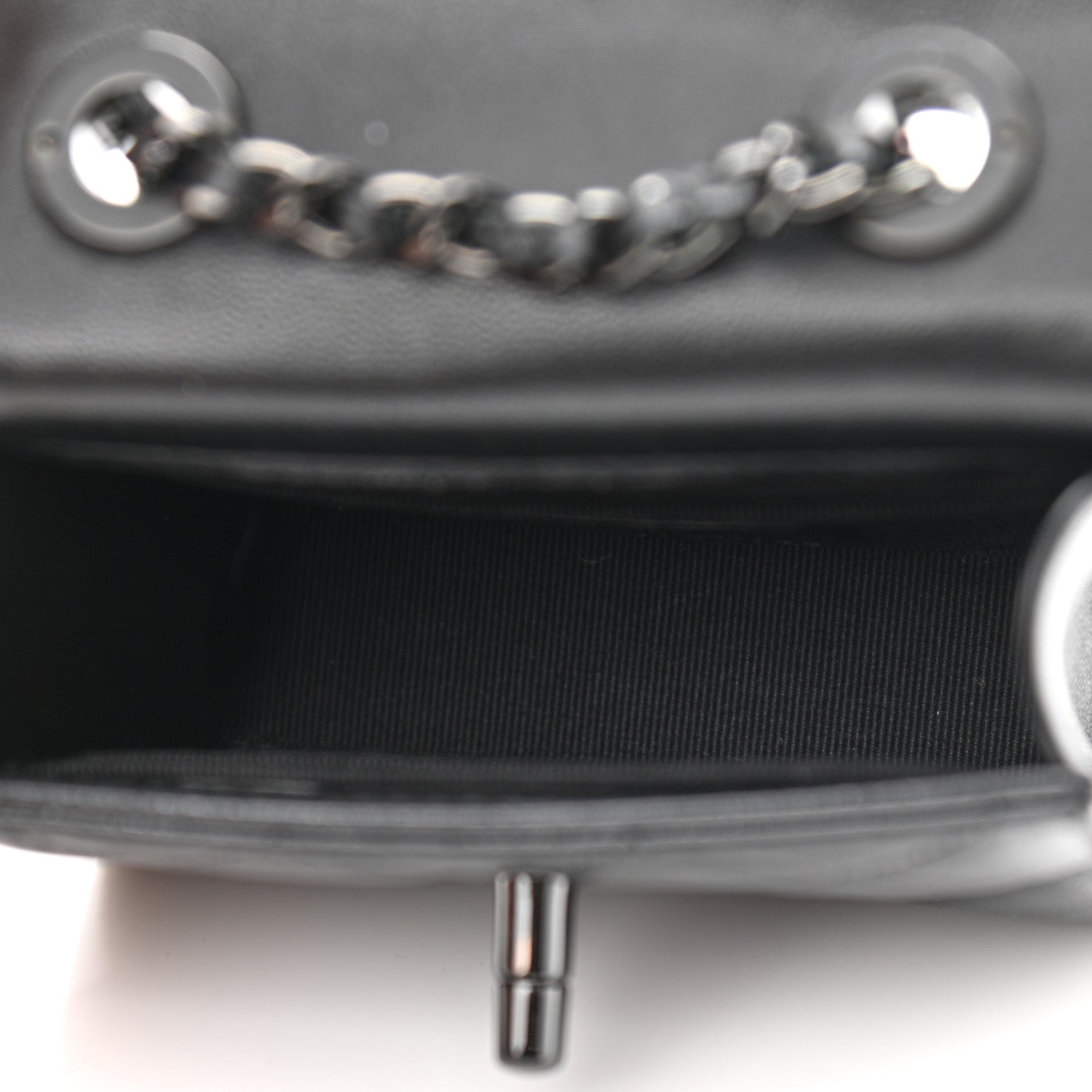 Chanel Lambskin Quilted Mini Trendy CC Chain Wallet So Black 5 of 12
