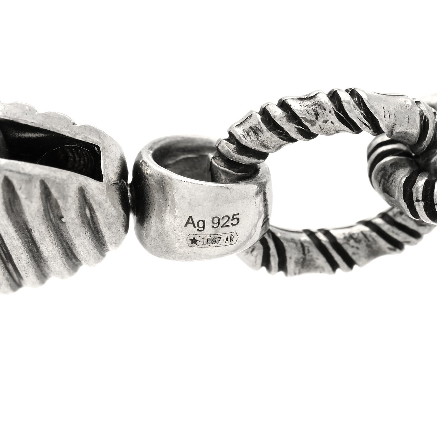 Sterling Silver Double G Marmont Statement Necklace