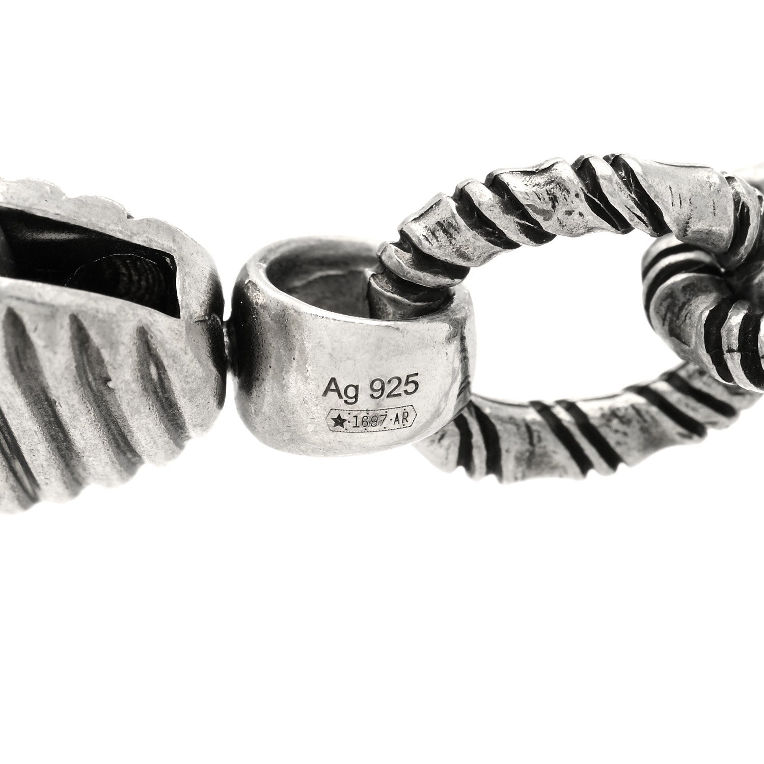 Gucci Sterling Silver Double G Marmont Statement Necklace 5 of 6