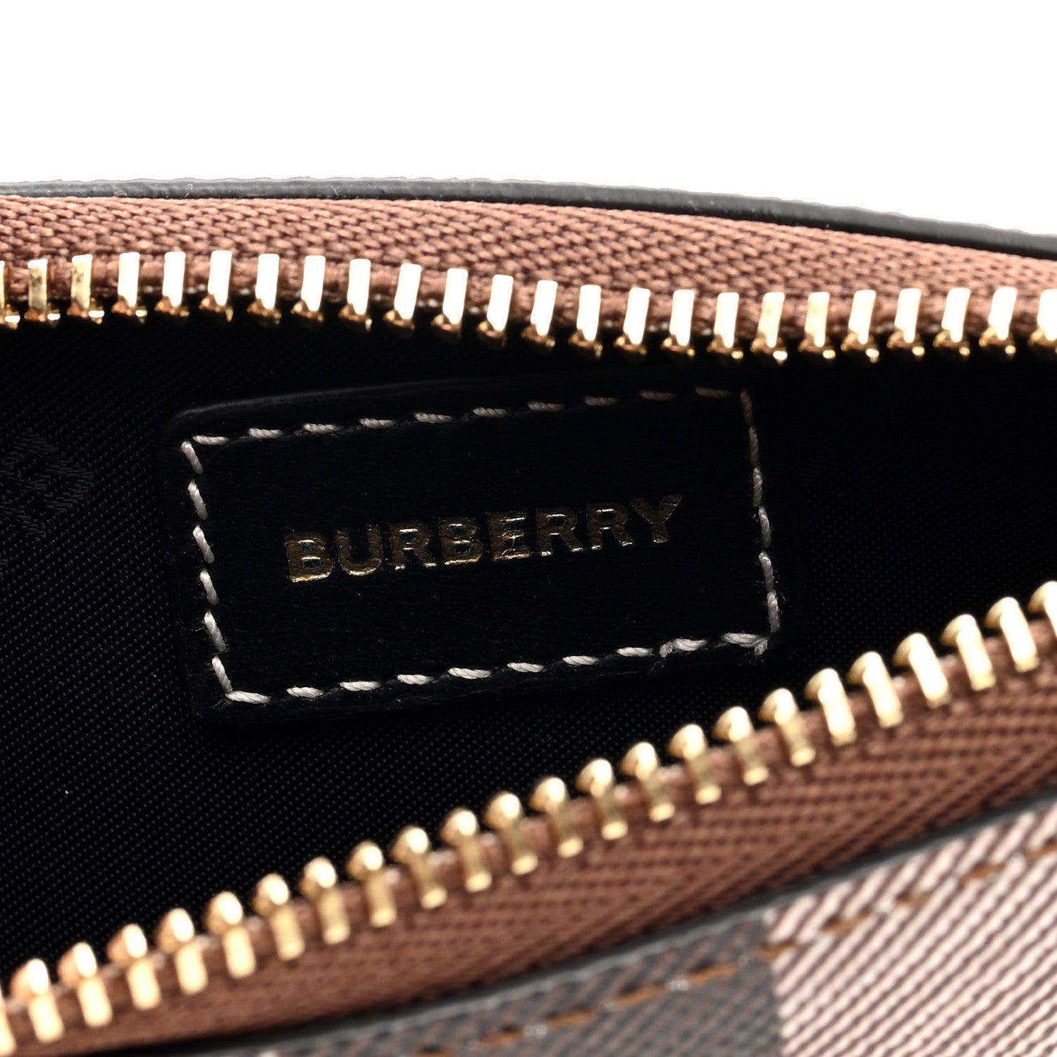 Burberry Kelbrook Exaggerated Check Canvas Card Case Birch Brown 6 of 6