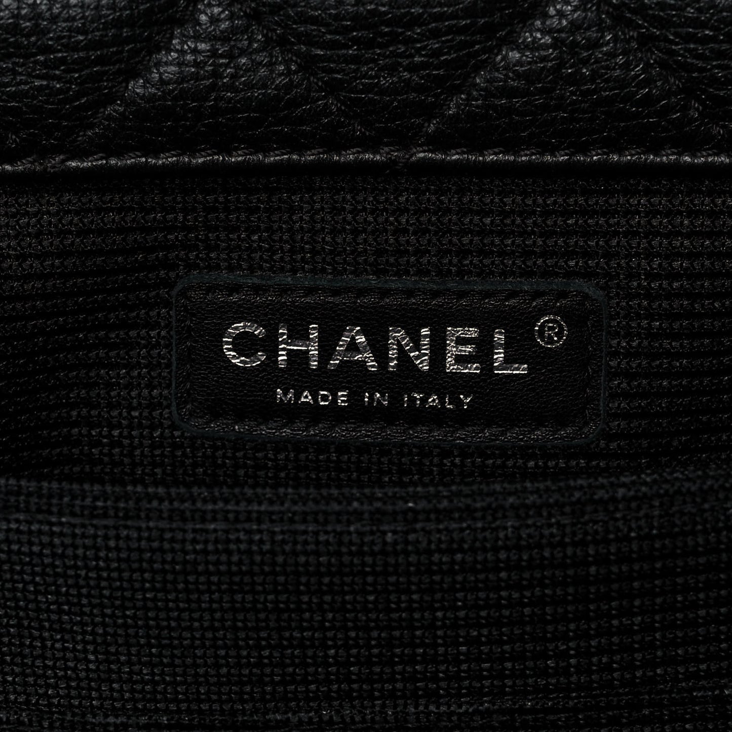 Calfskin Quilted XXL Travel Flap Bag Black