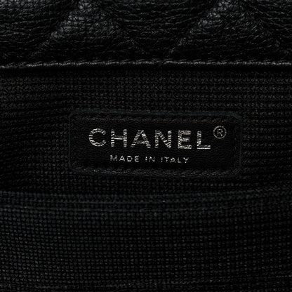 Chanel Calfskin Quilted XXL Travel Flap Bag Black 6 of 10