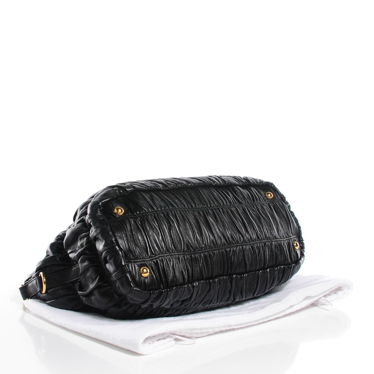Nappa Gaufre Tote Nero Black