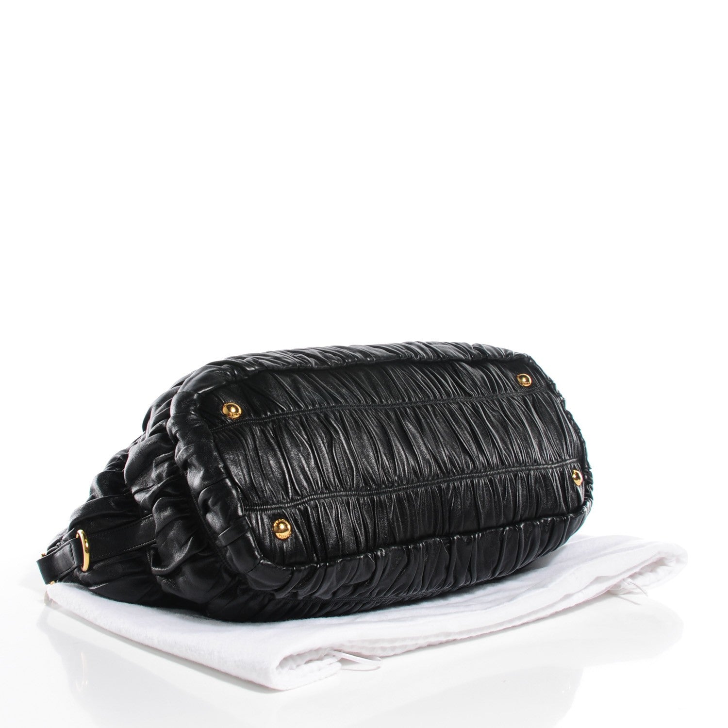 Prada Nappa Gaufre Tote Nero Black 5 of 10