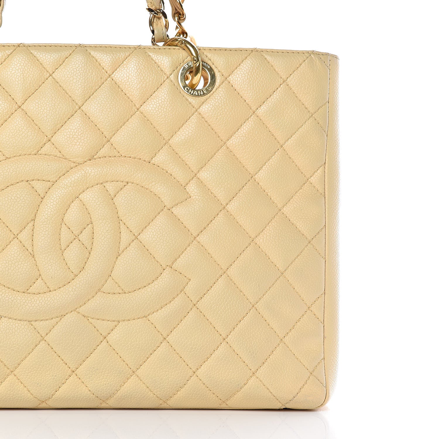 Chanel Caviar Quilted Grand Shopping Tote GST Beige 24 of 24