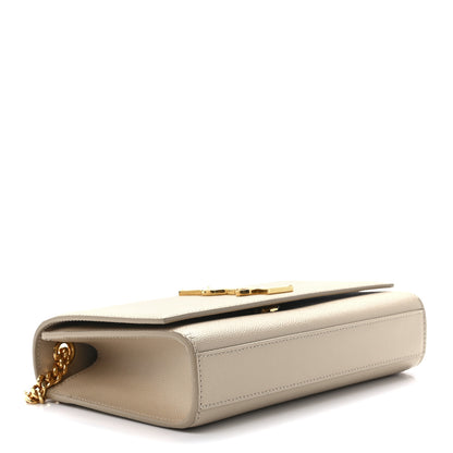 Saint Laurent Grain De Poudre Small Monogram Kate Satchel Nude Powder 4 of 13