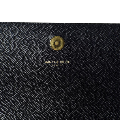 Saint Laurent Grain De Poudre Classic Monogram Kate Clutch Black 6 of 7