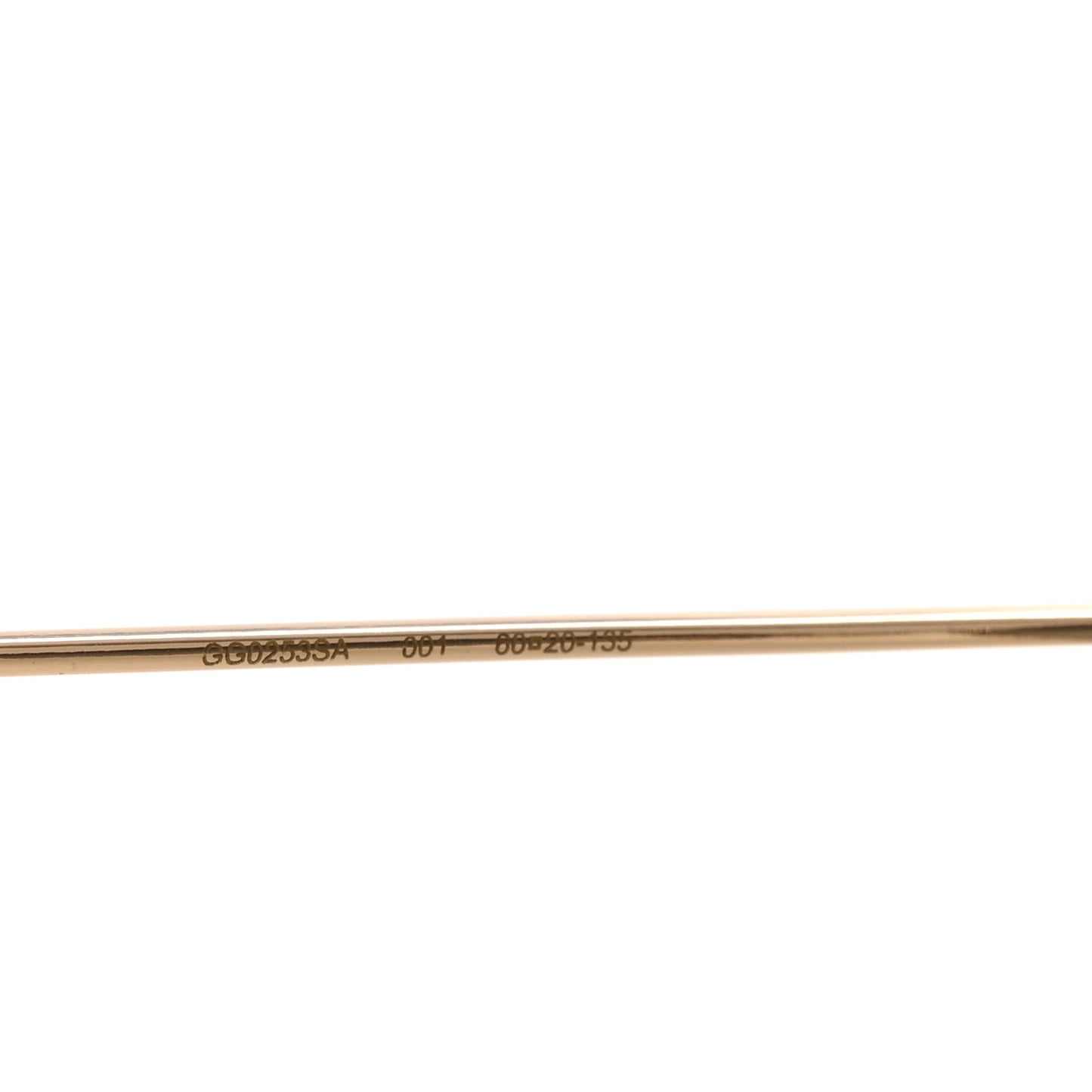Metal Round Pearl Tip Sunglasses GG0253S Gold