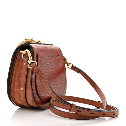 Chloe Ayers Suede Small Nile Bracelet Bag Chestnut Brown 3 of 10