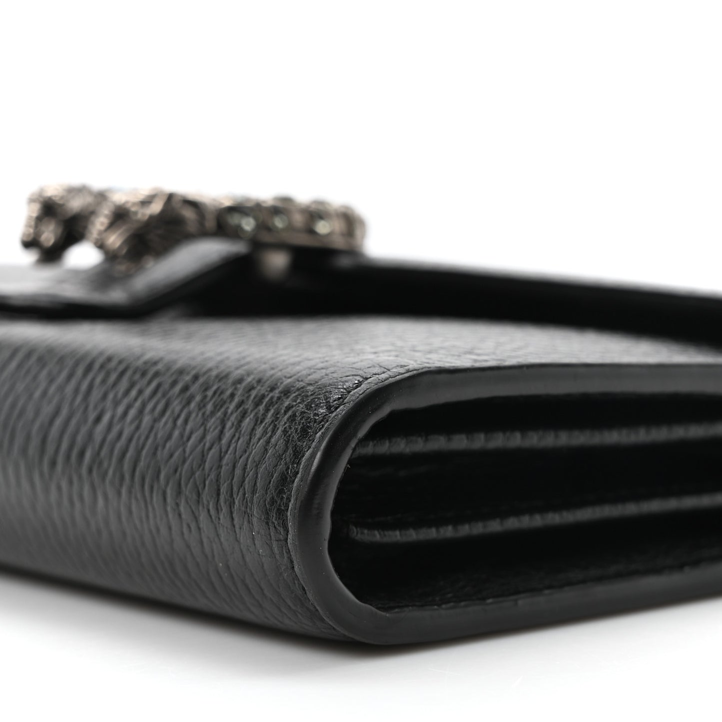 Calfskin Mini Dionysus Chain Wallet Black