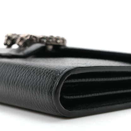 Gucci Calfskin Mini Dionysus Chain Wallet Black 9 of 9