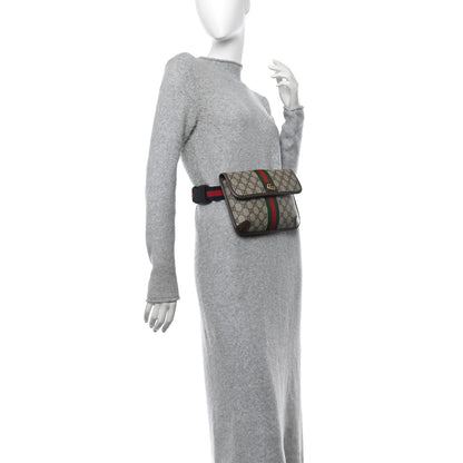 Gucci GG Supreme Monogram Web Small Ophidia Belt Bag Brown 2 of 11