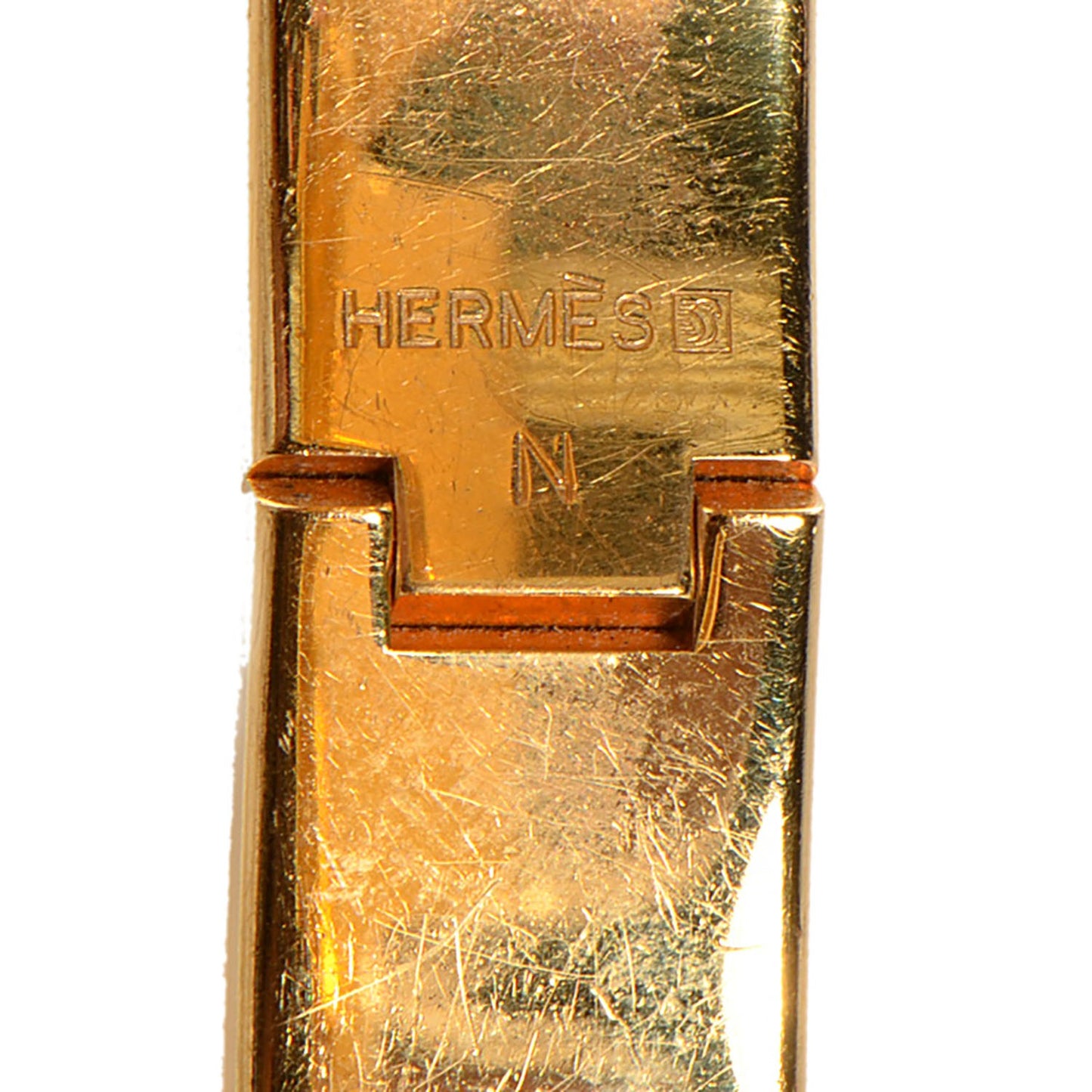 Enamel Narrow Clic Clac H Bracelet PM Orange