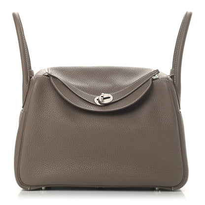 Hermes Taurillon Clemence Lindy 30 Etoupe 1 of 5