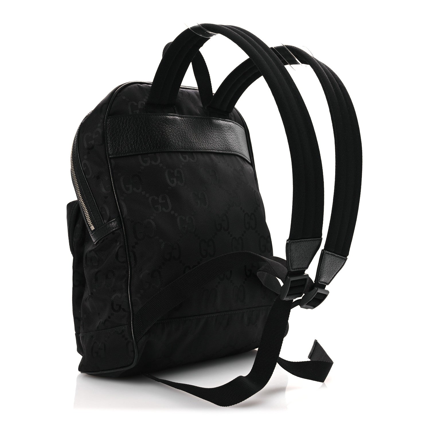 Gucci Econyl Nylon Monogram Off The Grid Backpack Black 3 of 11