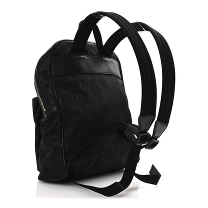 Gucci Econyl Nylon Monogram Off The Grid Backpack Black 3 of 11