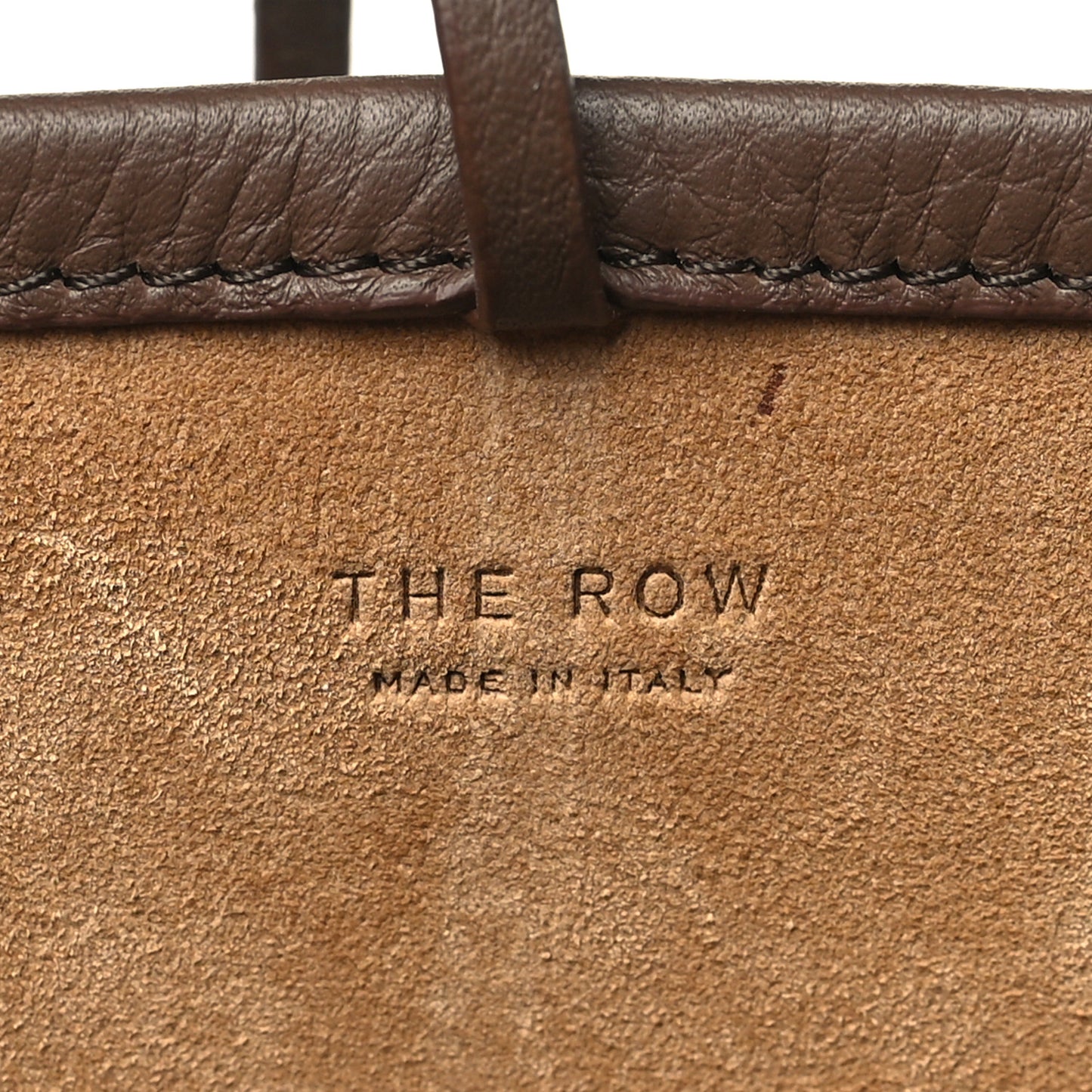 Grained Calfskin Small N/S Park Tote Dark Olive