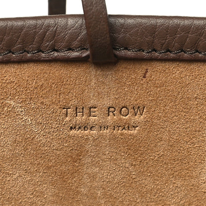 The Row Grained Calfskin Small N/S Park Tote Dark Olive 6 of 10