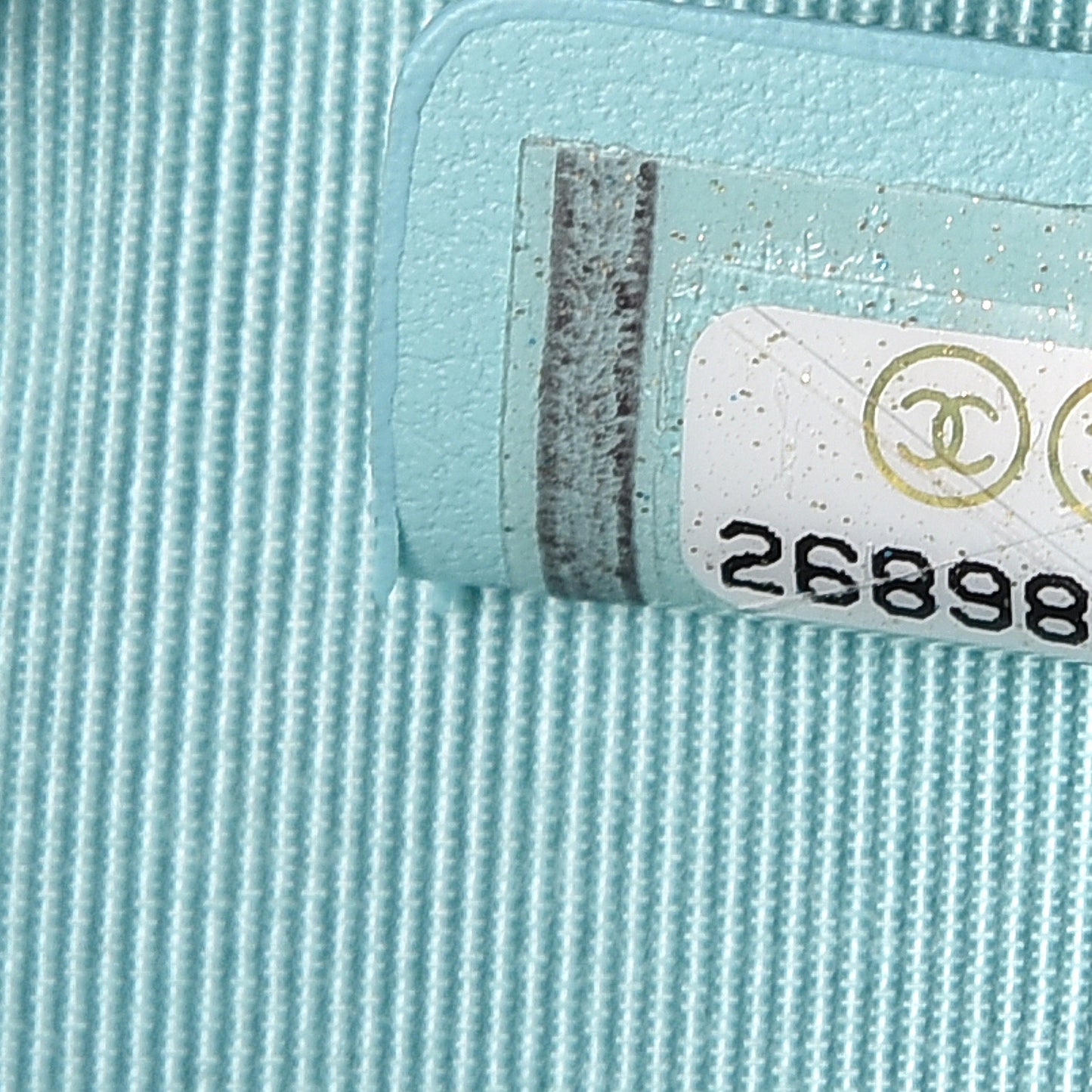 Caviar Quilted Zip Around Classic Coin Purse Light Blue