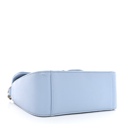 Gucci Calfskin Matelasse Mini GG Marmont Top Handle Shoulder Bag Porcelain Light Blue 4 of 13