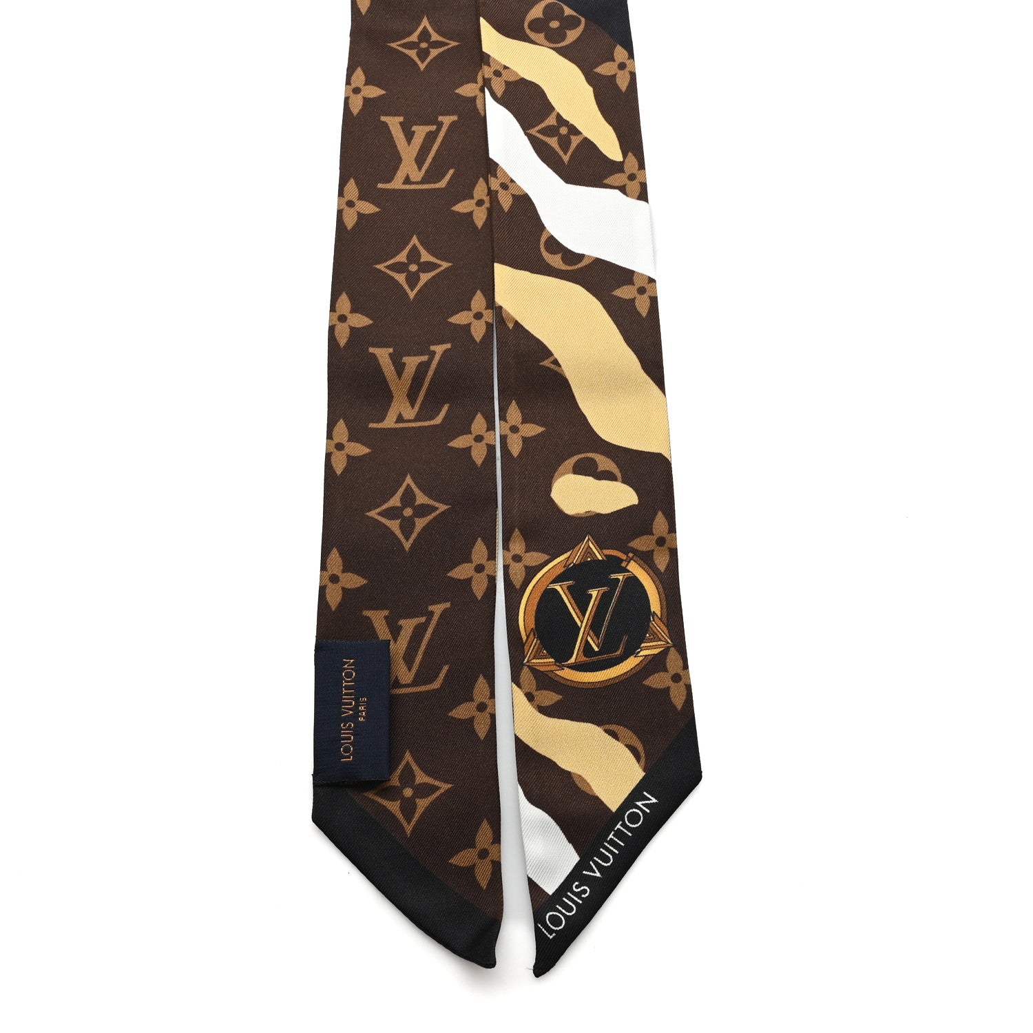 Louis Vuitton X LOL Silk Monogram BB Bandeau Gold Silver 2 of 3