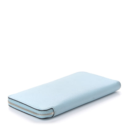 Hermes Epsom Silk'In Wallet Bleu Atoll Rose Tyrien 4 of 7