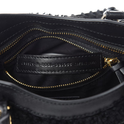 Balenciaga Shearling Gold Metallic Edge Hardware Mini City Black 7 of 12