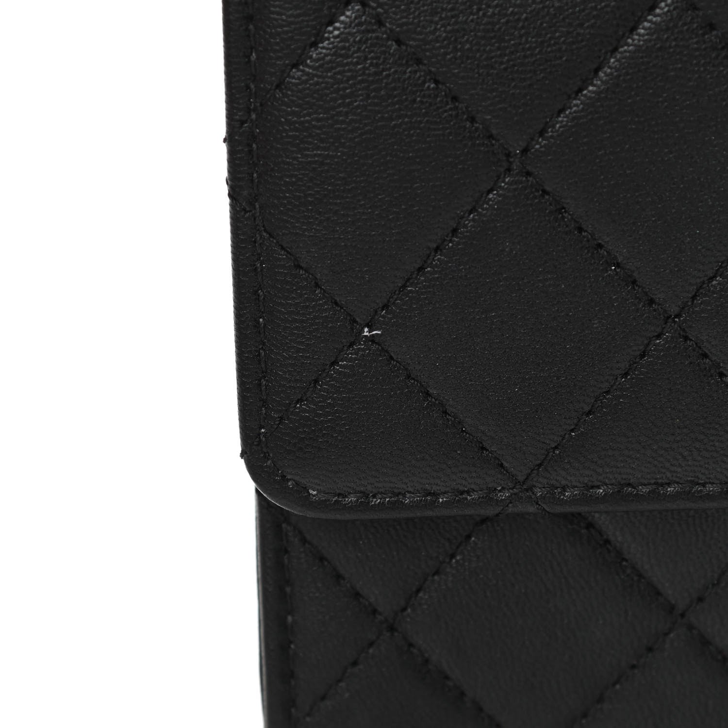 Chanel Goatskin Quilted Logo Small Chic Flap Black 15 of 18
