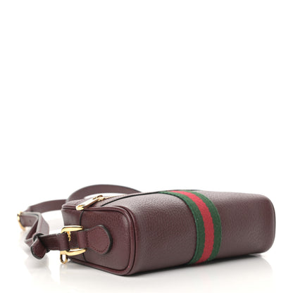 Gucci Calfskin Web Mini Ophidia Shoulder Bag Vintage Bordeaux 4 of 11