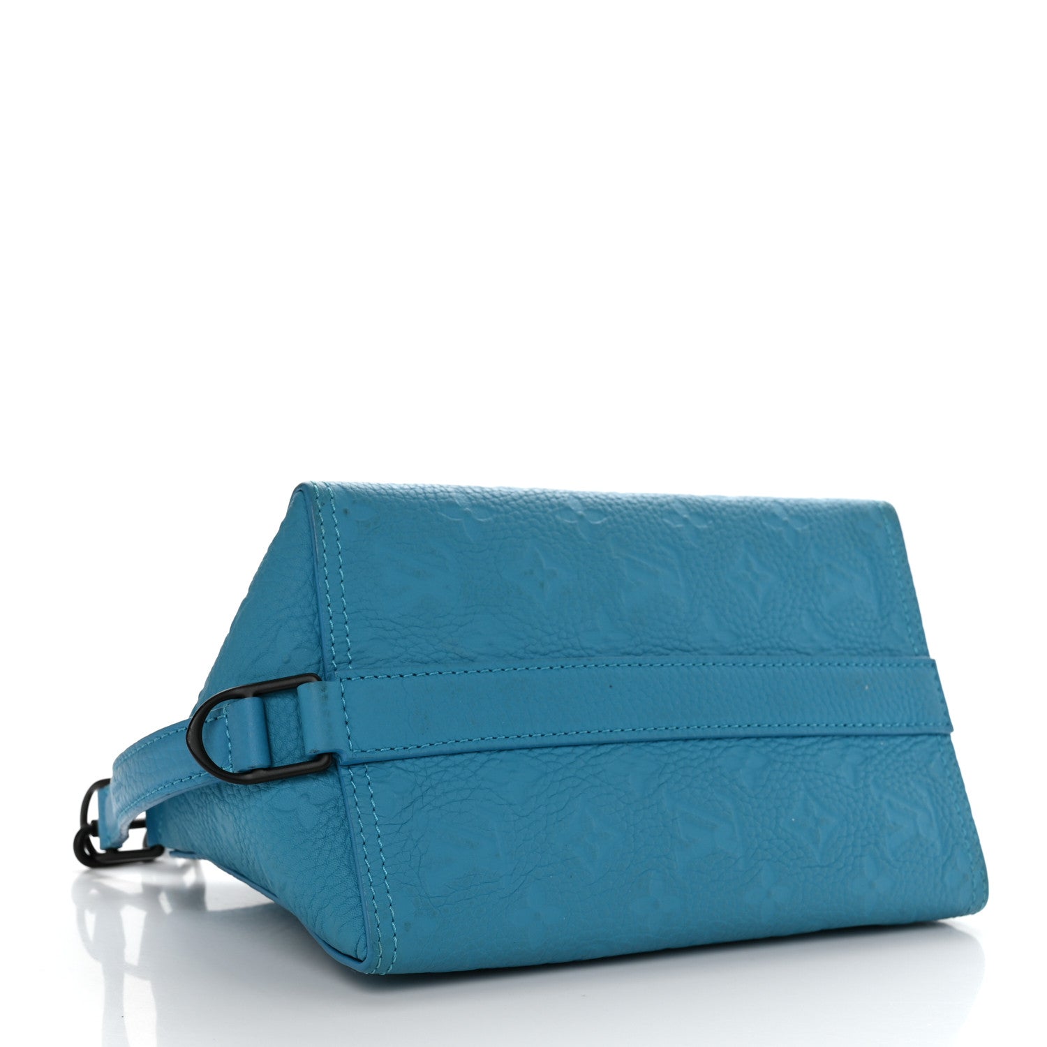Louis Vuitton Taurillon Monogram Triangle Messenger Turquoise 4 of 11
