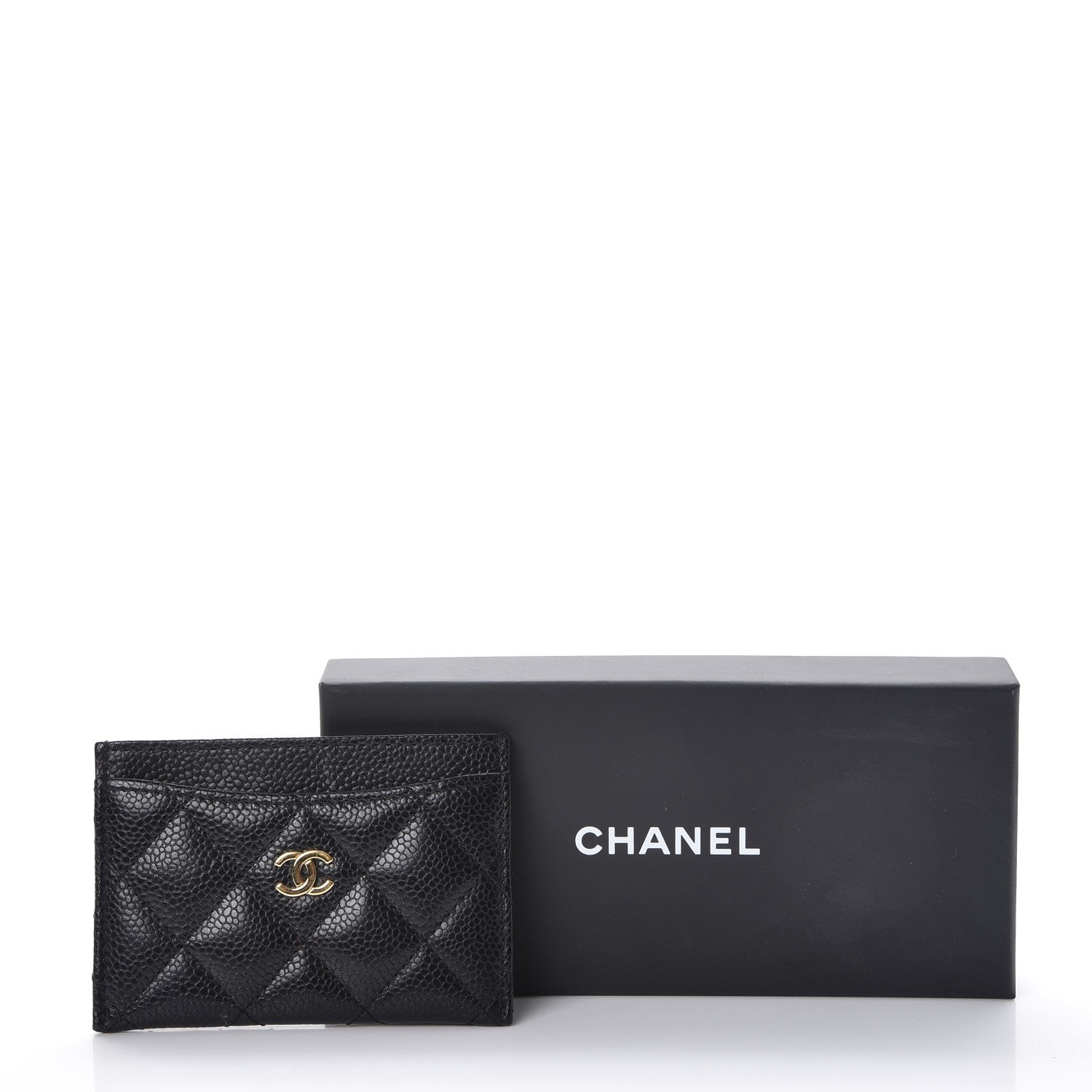 Chanel Caviar Quilted Card Holder Black 9 of 9