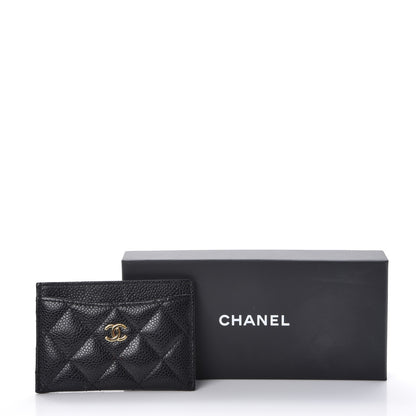 Chanel Caviar Quilted Card Holder Black 9 of 9