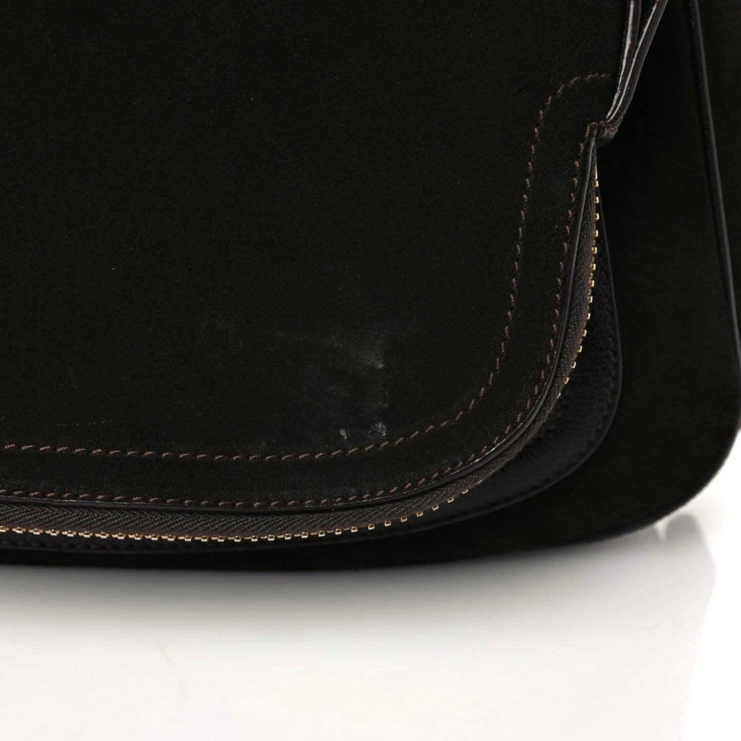 Suede Calfskin Jennifer Crossbody Brown