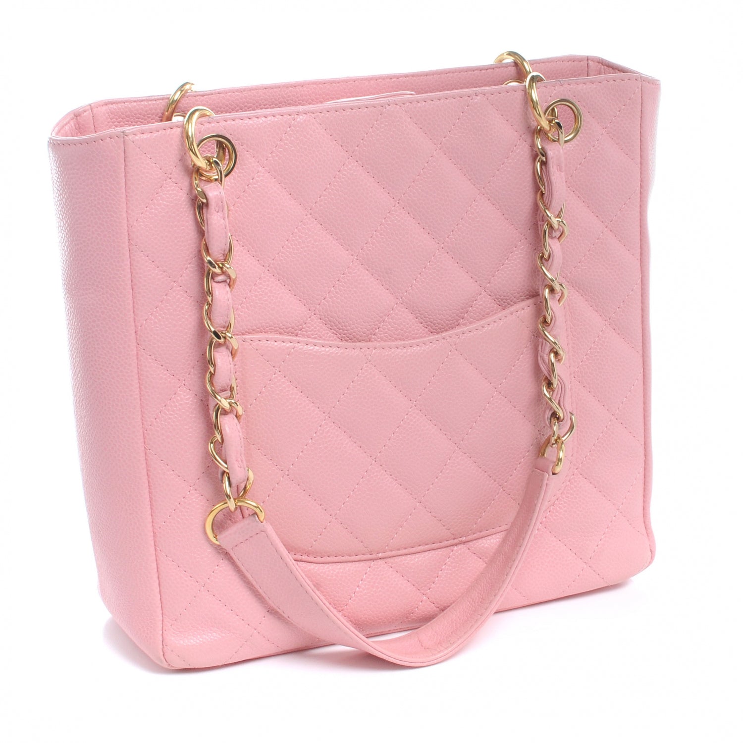 Chanel Caviar Petit Shopping Tote PST Pink 3 of 7