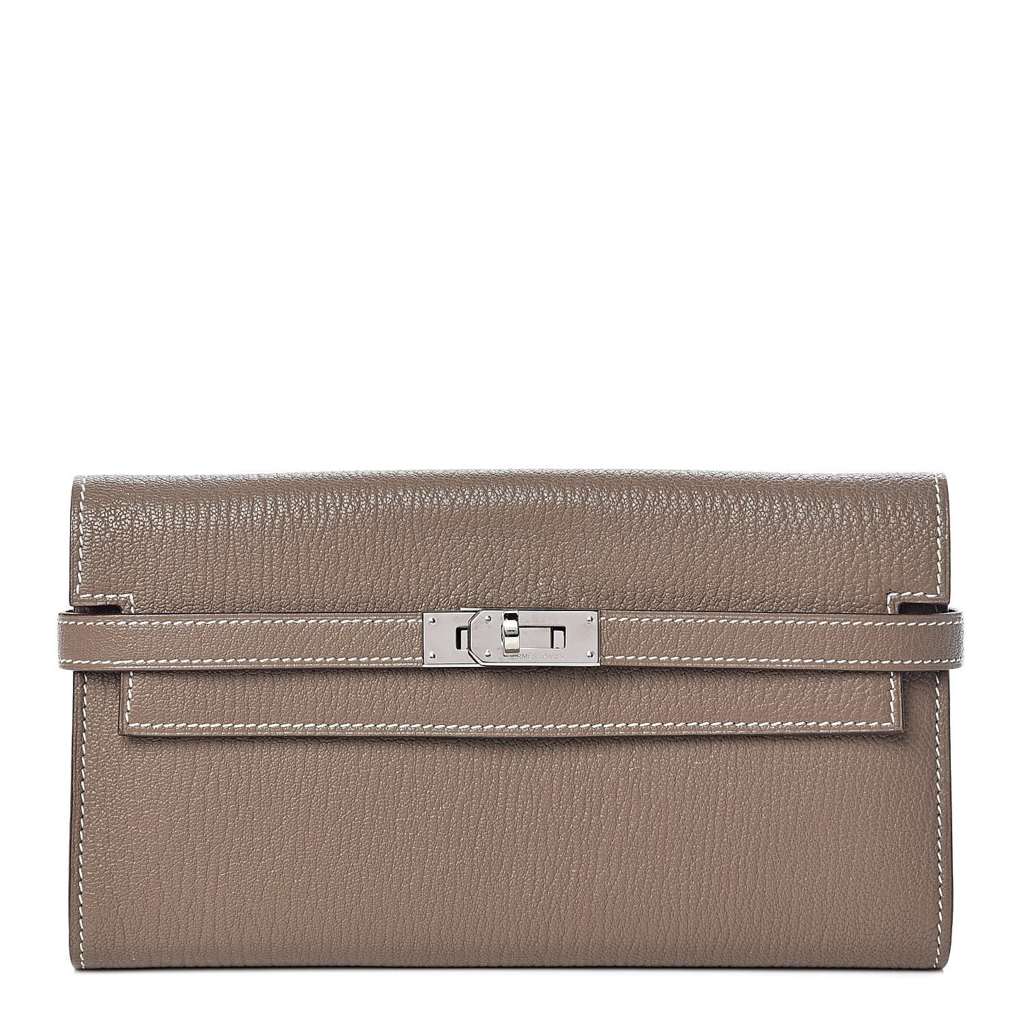 Chevre Mysore Kelly Longue Wallet Etoupe