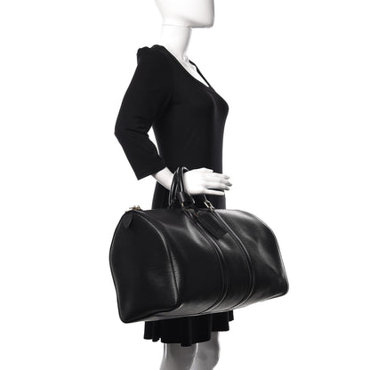 Louis Vuitton Epi Keepall 45 Black 3 of 11
