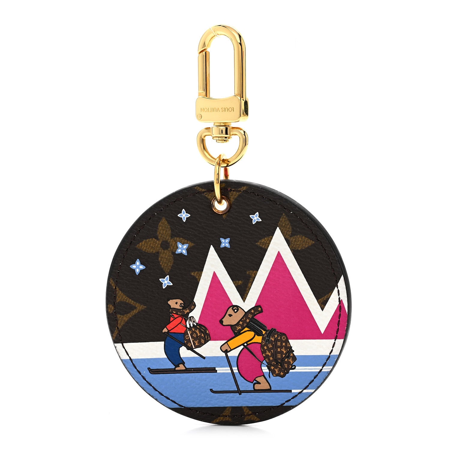 Louis Vuitton Monogram 2018 Christmas Animation Bears Bag Charm Key Ring 1 of 4