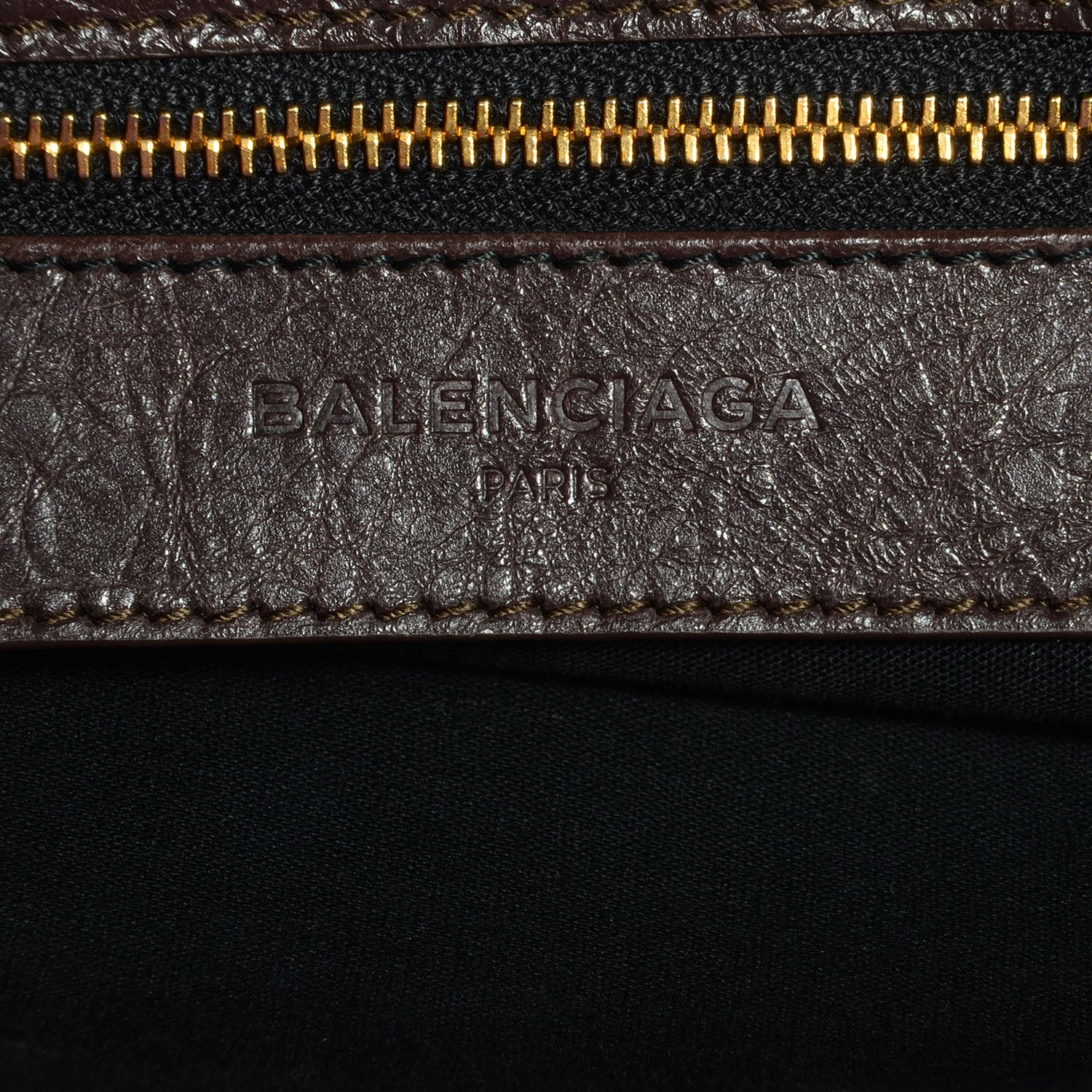 Balenciaga Agneau Giant 12 Gold Hardware Envelope Strap Clutch Charbon 6 of 10