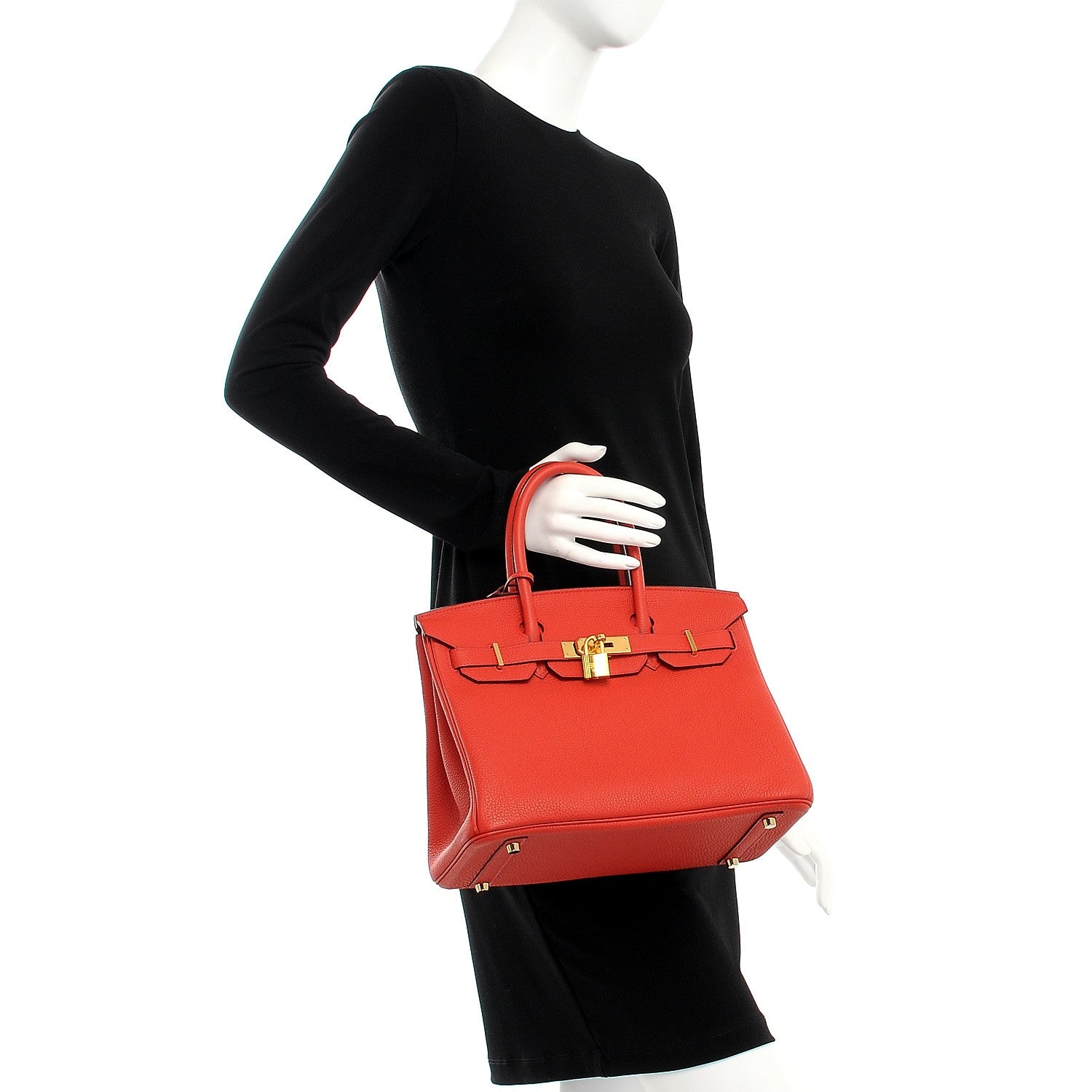 Hermes Togo Birkin 30 Geranium 2 of 31