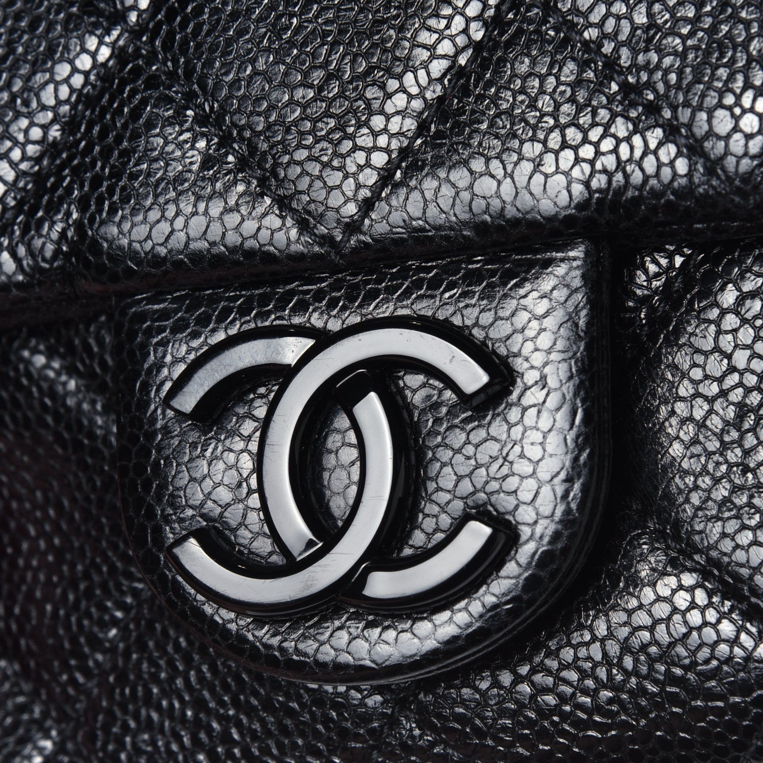 Chanel Caviar Quilted Incognito Mini Square Flap Black 5 of 5