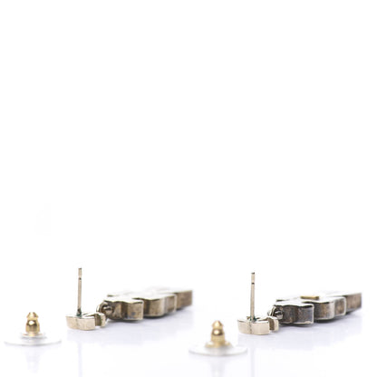 Chanel Gripoix Poured Glass Totem Bird CC Drop Earrings Multicolor 3 of 7