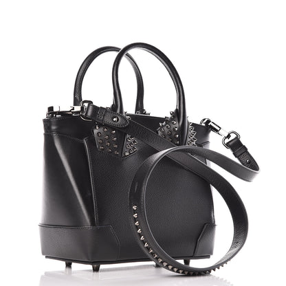 Christian Louboutin Grained Calfskin Spike Small Eloise Tote Black 3 of 9