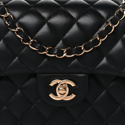 Chanel Lambskin Quilted Small Double Flap Black 8 of 11