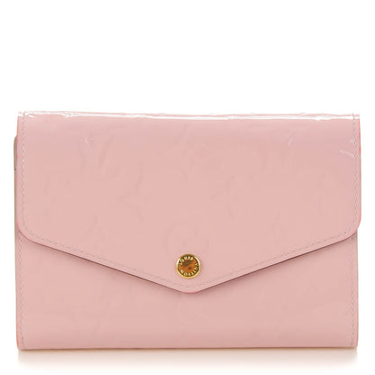 Louis Vuitton Vernis Sarah Compact Wallet Rose Ballerine 1 of 7
