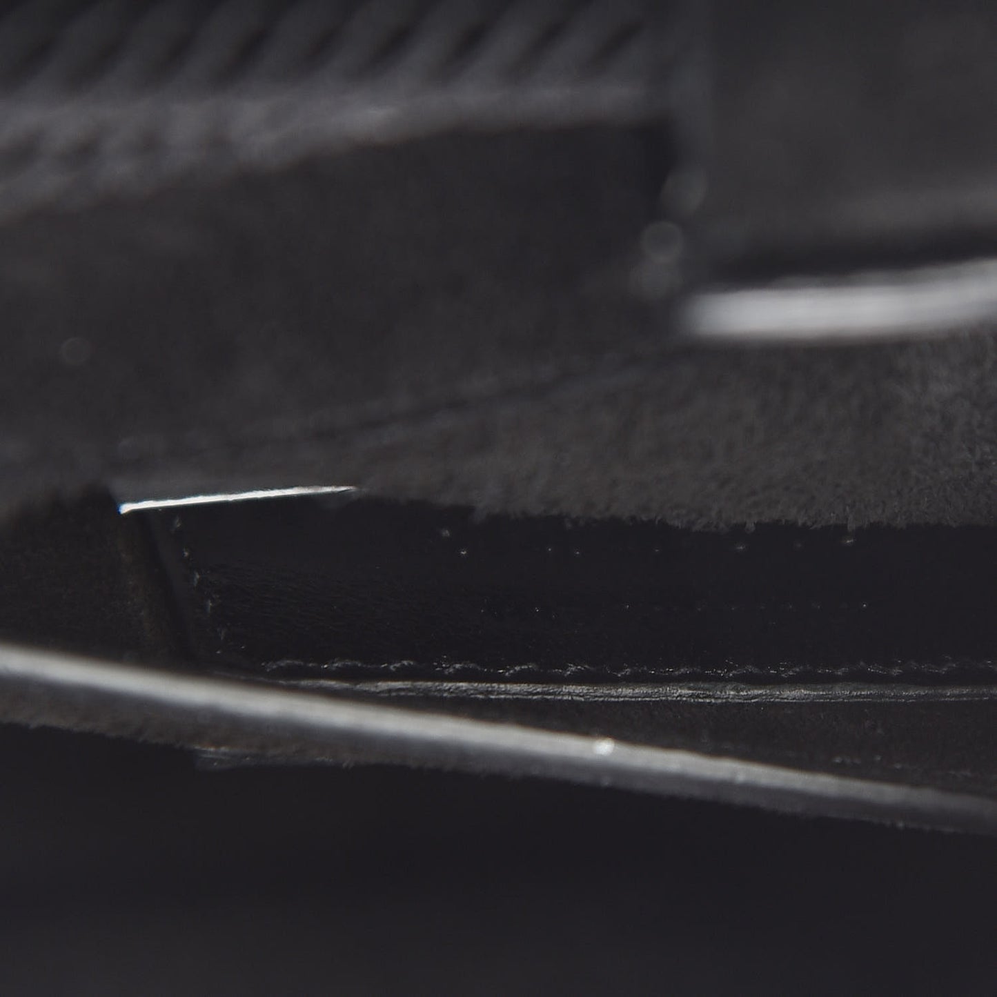 Suede Medium Monogram Fetish Satchel Black