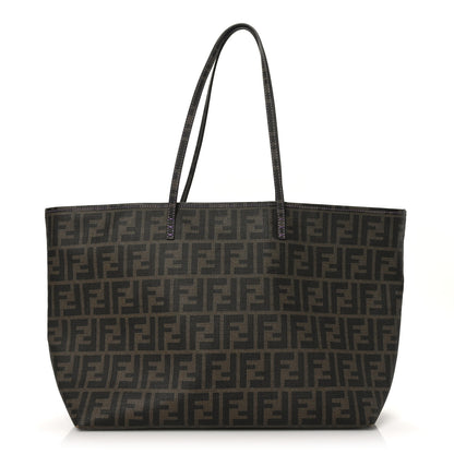 Fendi Zucca Spalmati Medium Roll Tote Tobacco Viola 1 of 9