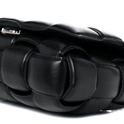 Bottega Veneta Lambskin Maxi Intreccio Padded Chain Cassette Crossbody Bag Black 9 of 9