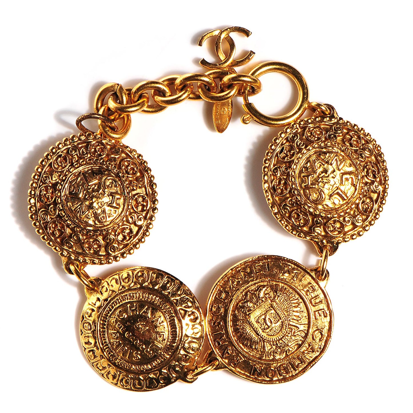 Medallion Bracelet Gold