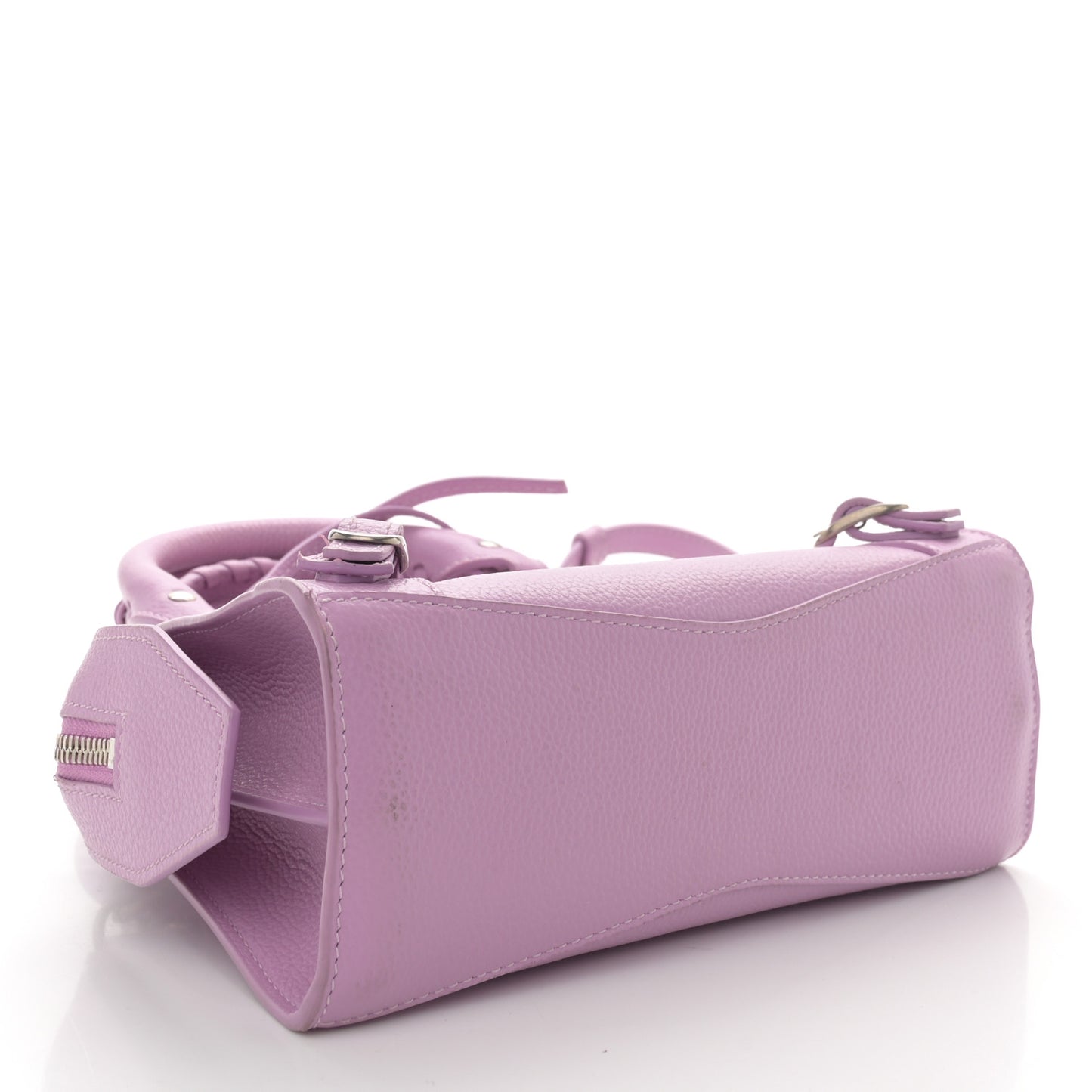 Grained Calfskin Neo Classic Silver Hardware Mini City Lilac